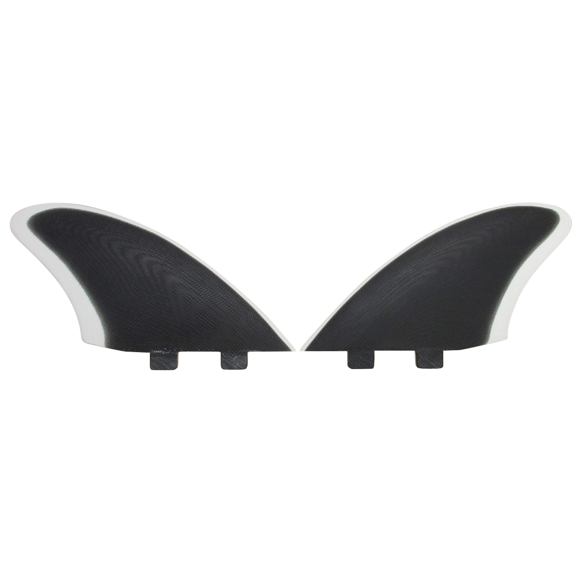 【SALE】 CRAFTSMAN FIN TWIN FLOW ツインフィン キールフィン FCS グラスファイバー VOLAN サーフィン（BLACK/WHITE）（VOLAN BLACK）