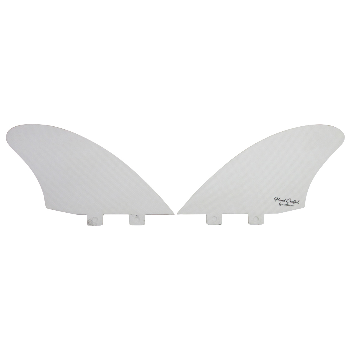 【SALE】 CRAFTSMAN FIN TWIN FLOW ツインフィン キールフィン FCS グラスファイバー VOLAN サーフィン（BLACK/WHITE）（VOLAN BLACK）