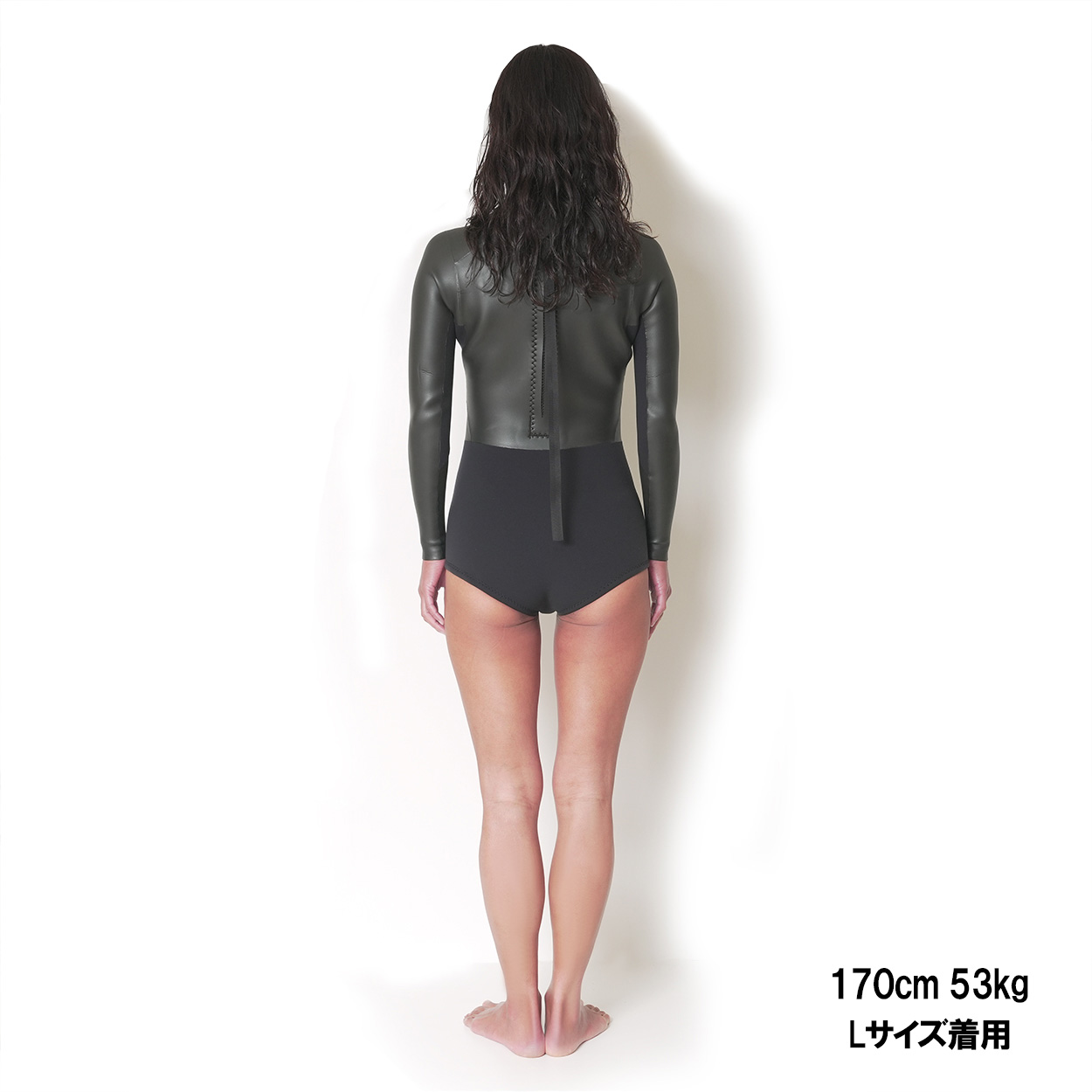 CRAFTSMAN WETSUITS ウェットスーツ ロンスプ ロングスリーブスプリング スイムカット 2mm バックジップ フラットスキン ラバー レディース 日本製 サーフィン 春夏秋用