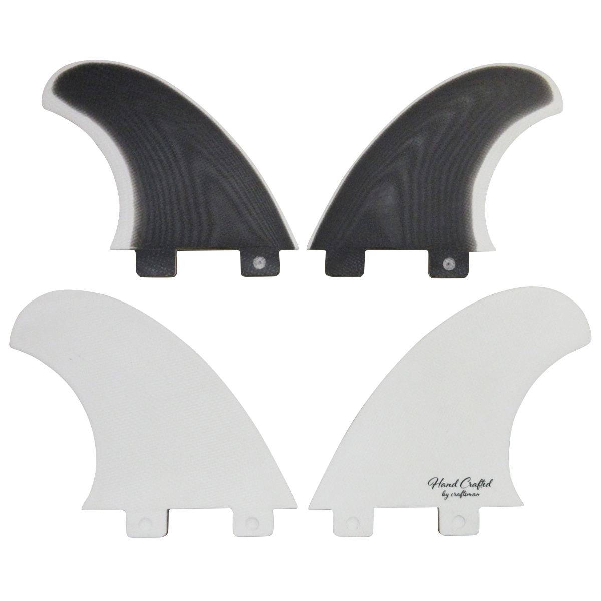 CRAFTSMAN FIN SF4 QUAD FIN クアッドフィン FCS グラスファイバー VOLAN サーフィン（VOLAN BLACK/WHITE）
