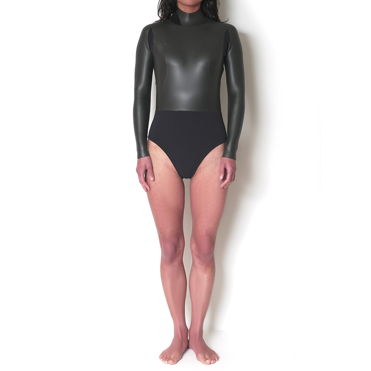 CRAFTSMAN WETSUITS ウェットスーツ ロンスプ ロングスリーブスプリング  ハイレグカット 2mm バックジップ フラットスキン ラバー レディース 日本製 サーフィン 春夏秋用