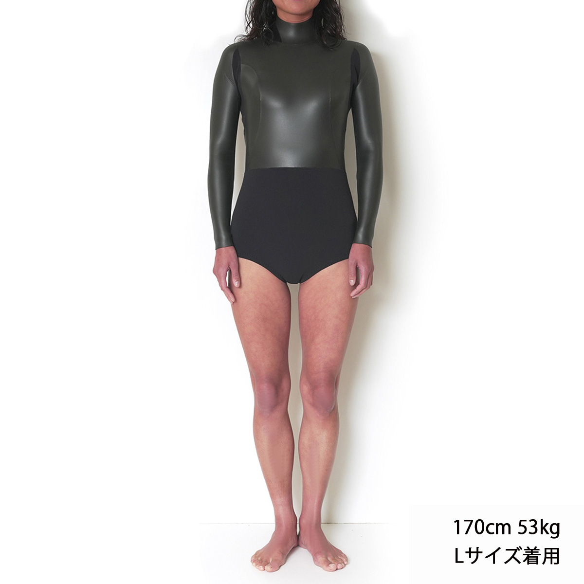 CRAFTSMAN WETSUITS ウェットスーツ ロンスプ ロングスリーブスプリング スイムカット 2mm バックジップ フラットスキン ラバー レディース 日本製 サーフィン 春夏秋用