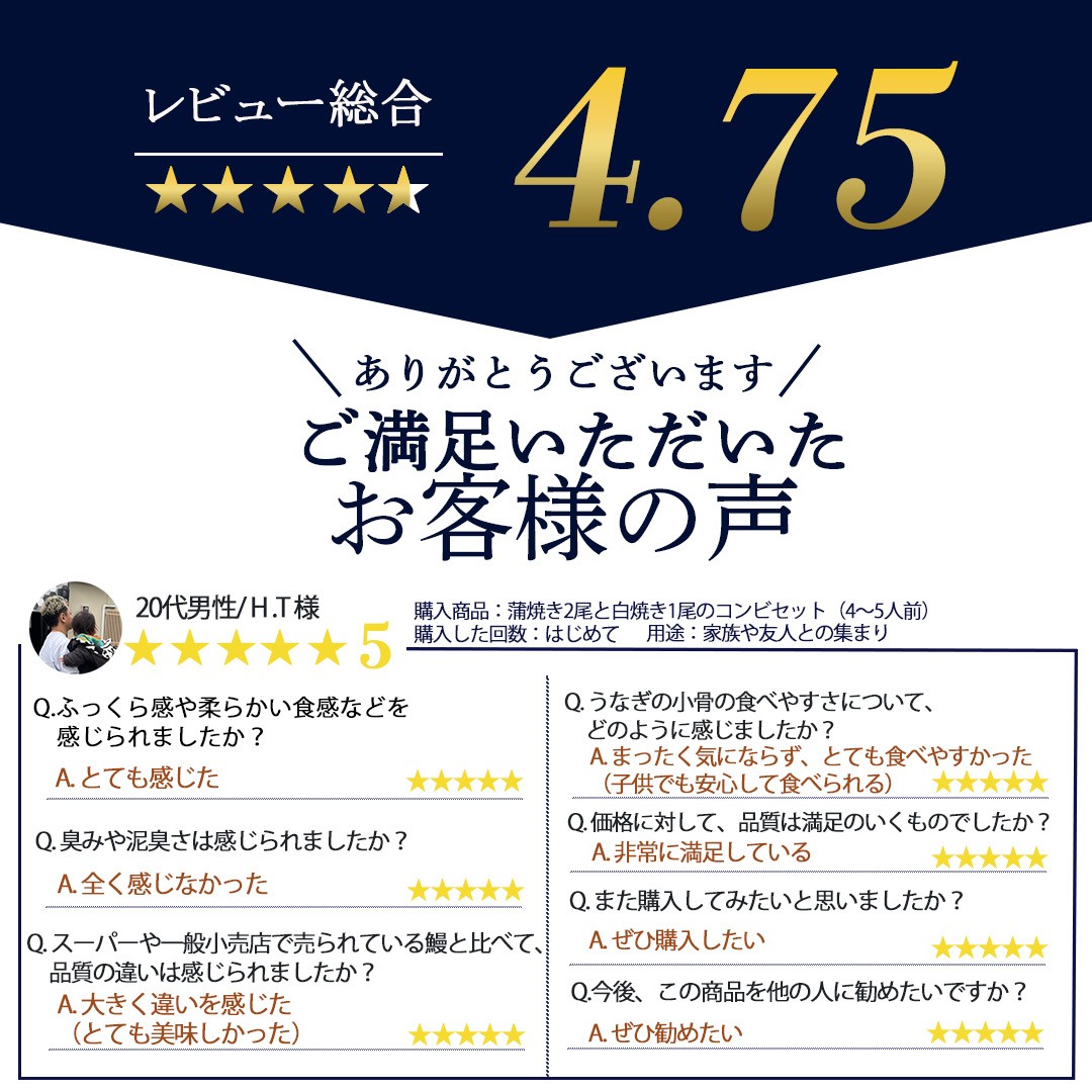 幻の鰻 あお天井の白焼き5尾（6～7人前）【愛知県東三河産地問屋直送】