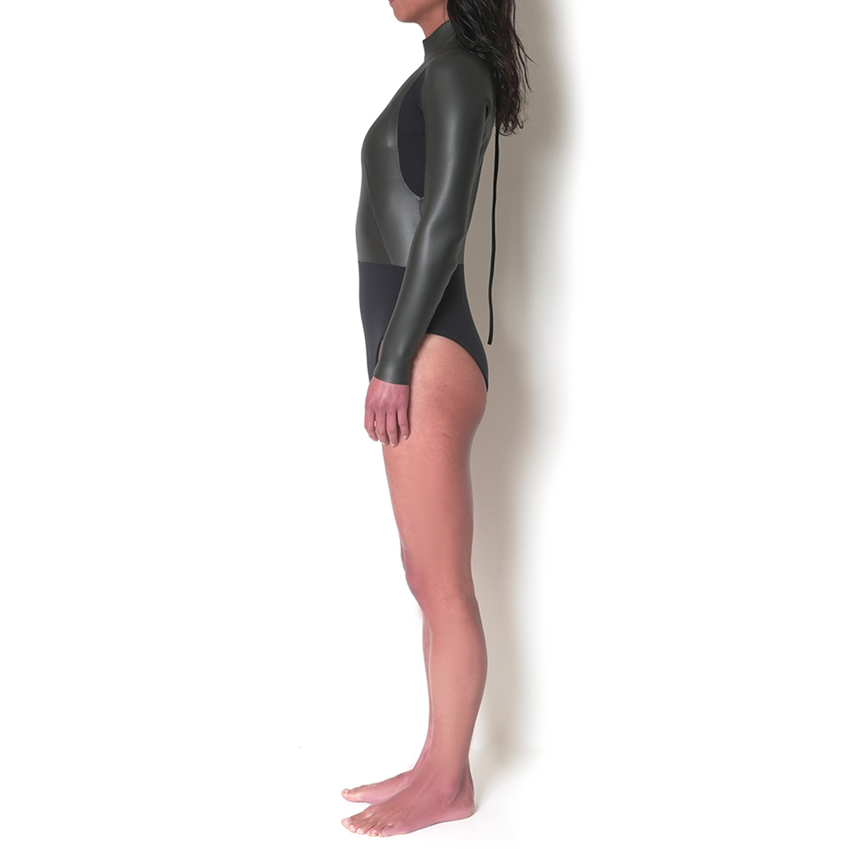 セミオーダー（受注生産） CRAFTSMAN WETSUITS ウェットスーツ ロンスプ ロングスリーブスプリング  ハイレグカット 2mm バックジップ フラットスキン ラバー レディース 日本製 サーフィン 春夏秋用