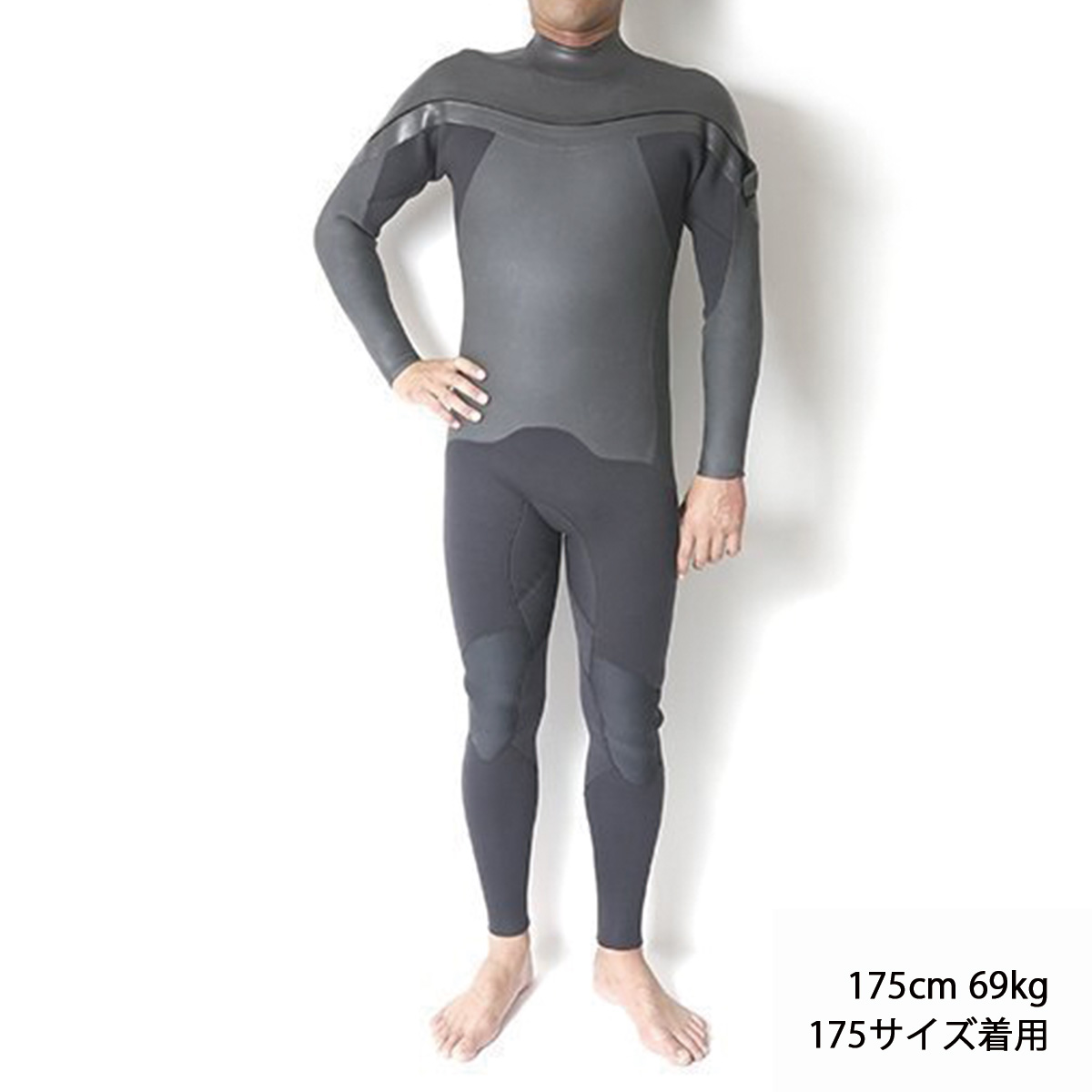 セミオーダー（受注生産） CRAFTSMAN WETSUITS ウェットスーツ セミドライ 5mm / 3mm チェストジップ（フロントジップ） メッシュスキン ラバー WARM LIGHT 裏起毛 ユニセックス 日本製 サーフィン 秋冬用