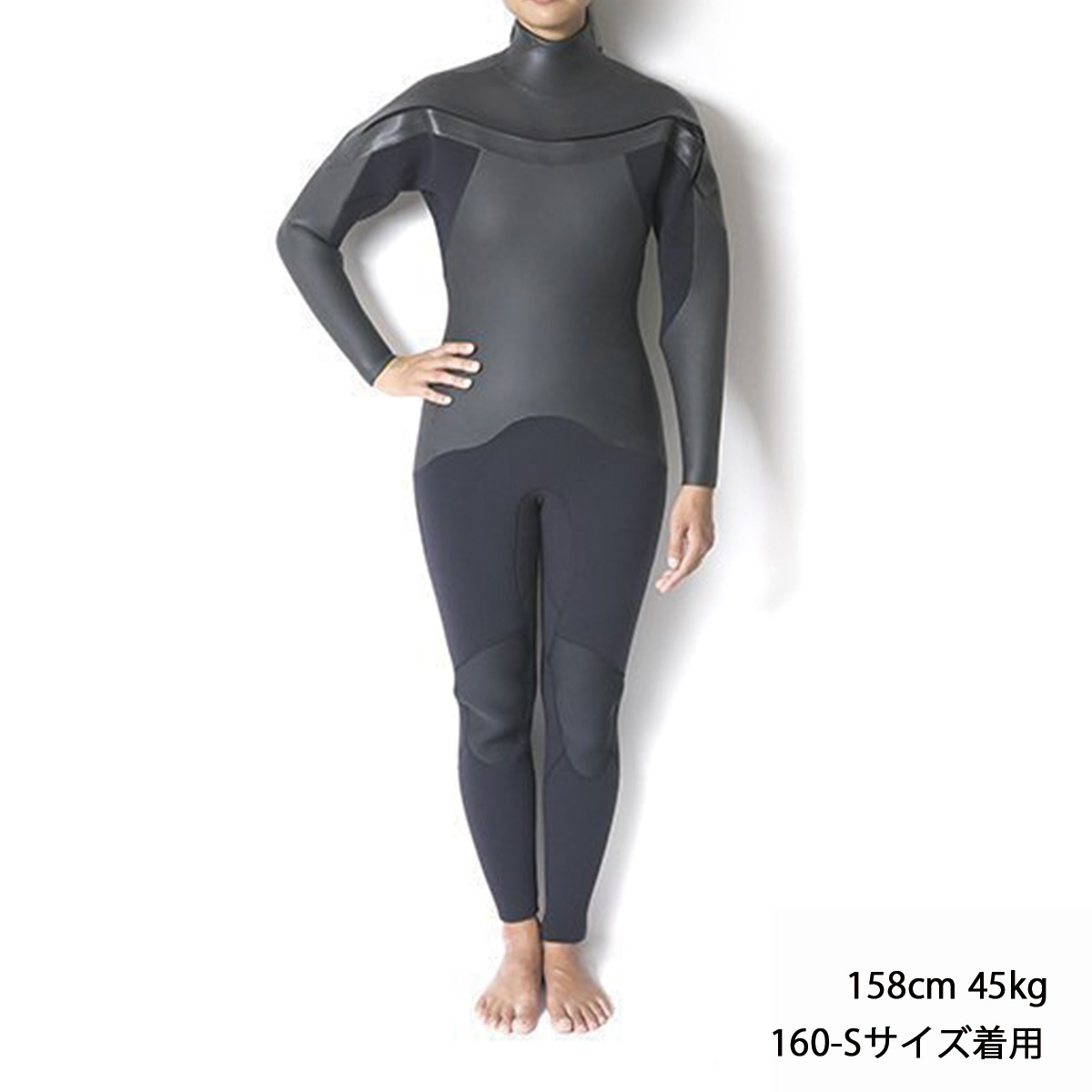 セミオーダー（受注生産） CRAFTSMAN WETSUITS ウェットスーツ セミドライ 5mm / 3mm チェストジップ（フロントジップ） メッシュスキン ラバー WARM LIGHT 裏起毛 ユニセックス 日本製 サーフィン 秋冬用
