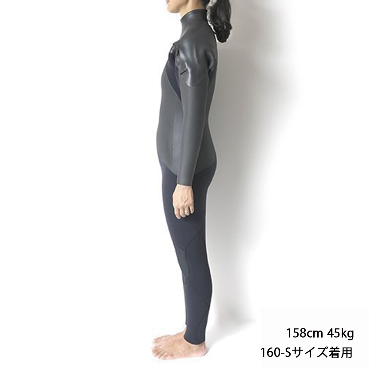 セミオーダー（受注生産） CRAFTSMAN WETSUITS ウェットスーツ セミドライ 5mm / 3mm チェストジップ（フロントジップ） メッシュスキン ラバー WARM LIGHT 裏起毛 ユニセックス 日本製 サーフィン 秋冬用