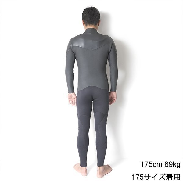 セミオーダー（受注生産） CRAFTSMAN WETSUITS ウェットスーツ セミドライ 5mm / 3mm チェストジップ（フロントジップ） メッシュスキン ラバー WARM LIGHT 裏起毛 ユニセックス 日本製 サーフィン 秋冬用