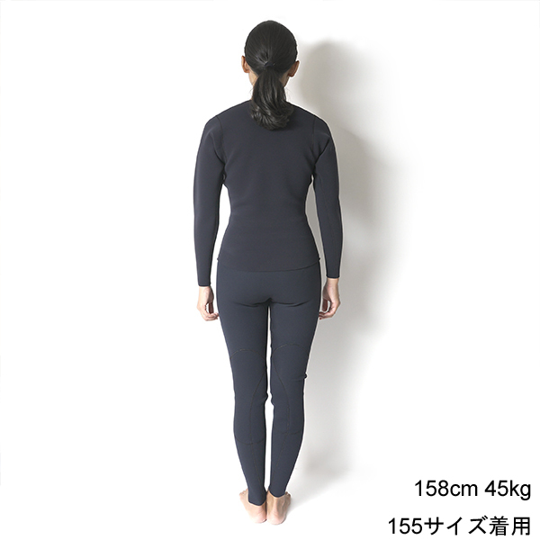 セミオーダー（受注生産） CRAFTSMAN WETSUITS ウェットスーツ 長袖 タッパー ロングスリーブジャケット 1.5mm ノンジップ ジャージ ブラック ユニセックス 日本製 サーフィン 春夏秋用