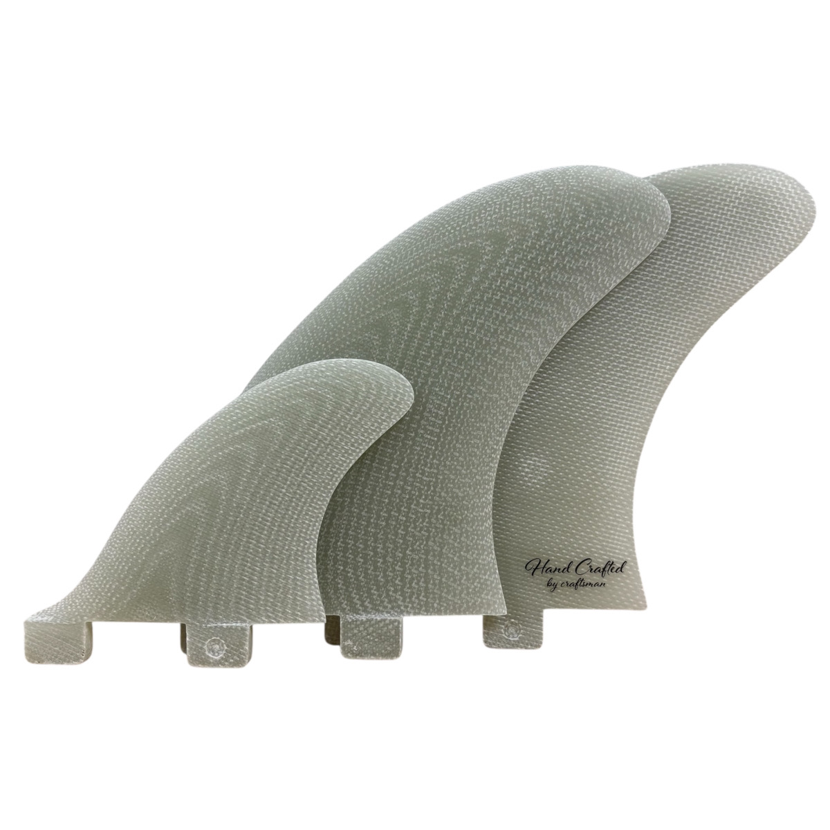 CRAFTSMAN FIN TWIN + STABILIZER ツインフィン スタビライザー FCS グラスファイバー VOLAN サーフィン（VOLAN CLEAR）
