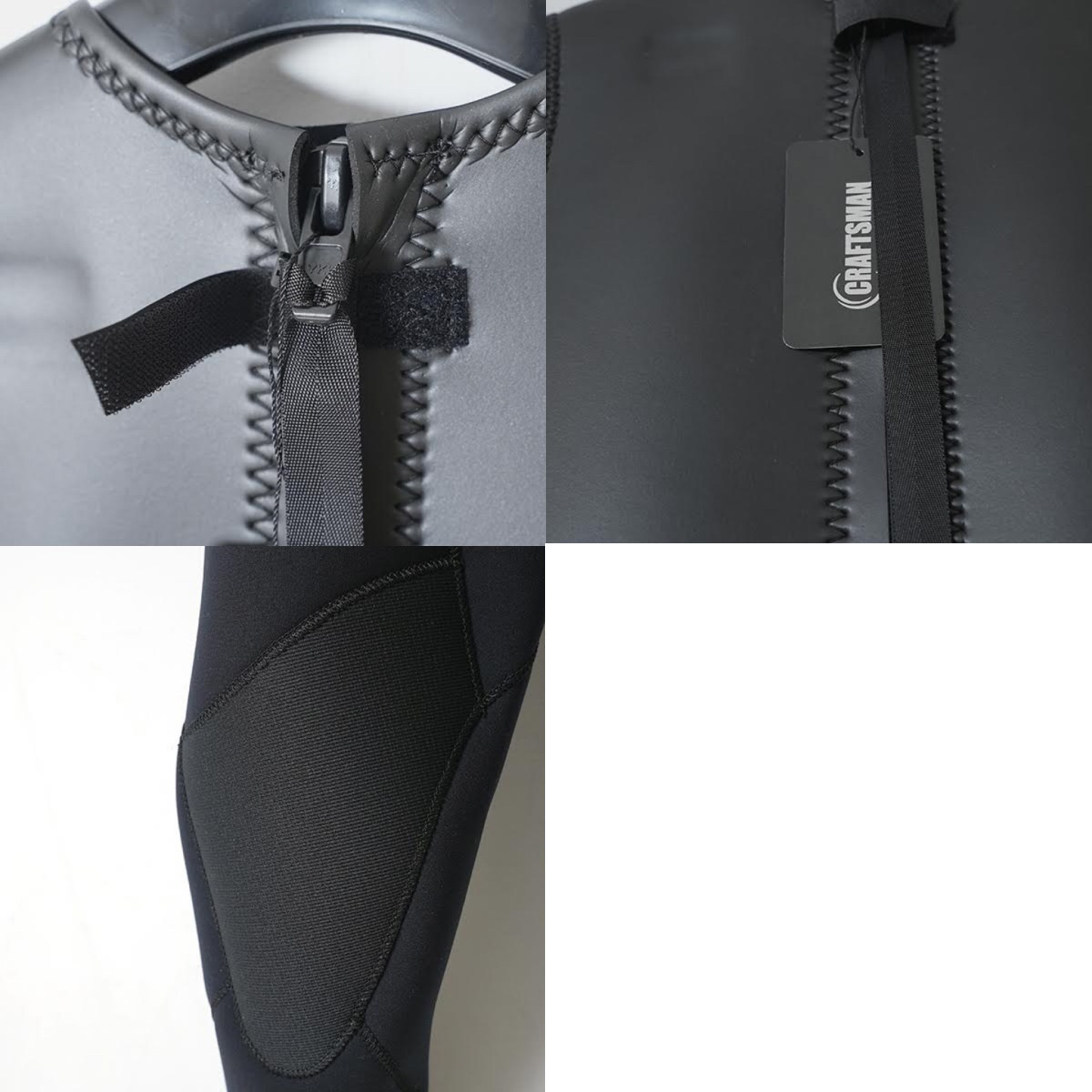 CRAFTSMAN WETSUITS ウェットスーツ ロンジョン ロングジョン 2mm バックジップ フラットスキン ラバー ユニセックス 日本製 サーフィン 春夏秋用