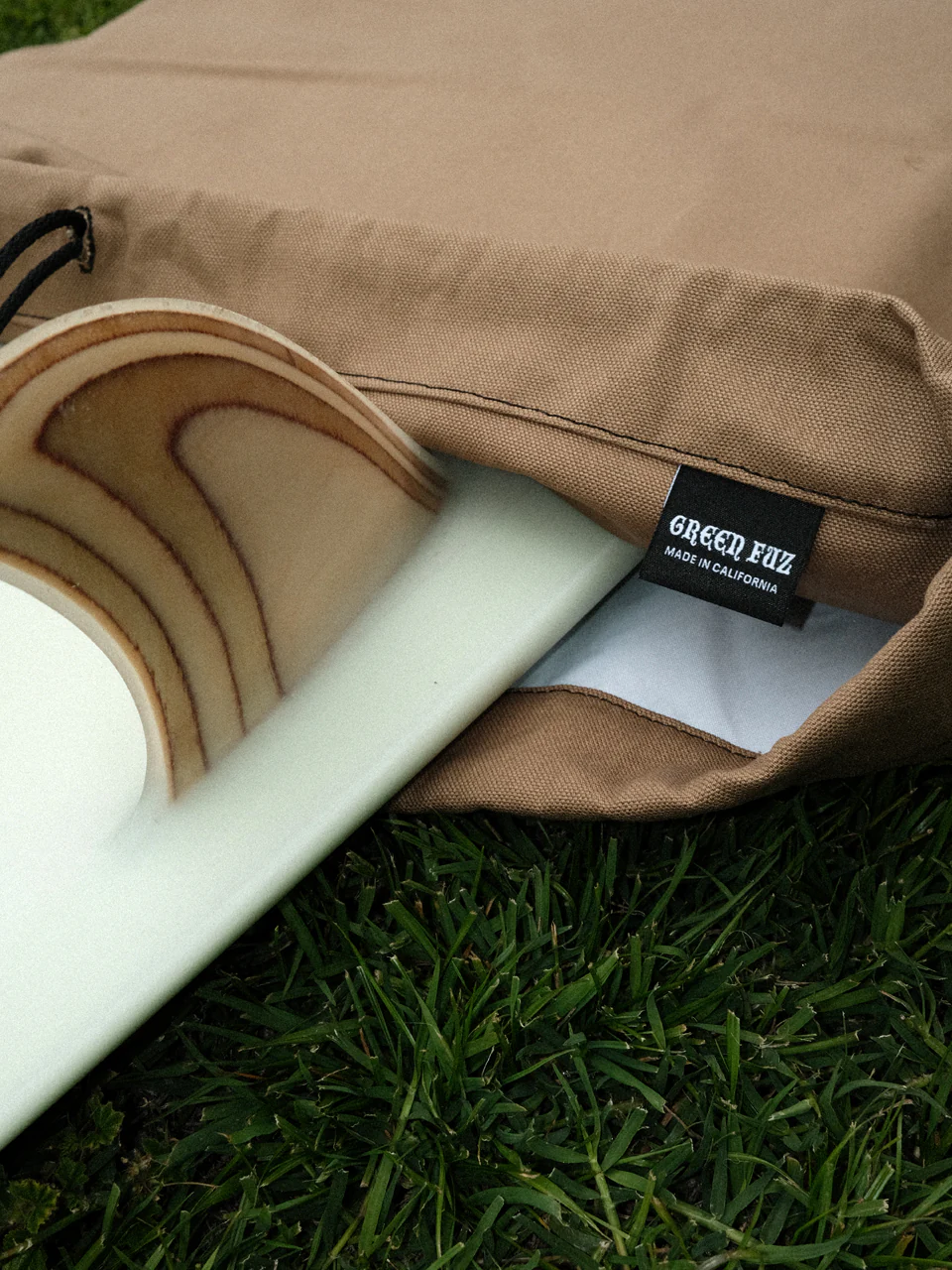 GREEN FUZ 6'0" SURPLUS - ROUND PREMIUM CANVAS BOARD BAG ミッドレングス用 キャンバスボードバッグ サーフボードケース プレミアムキャンバス MADE IN USA