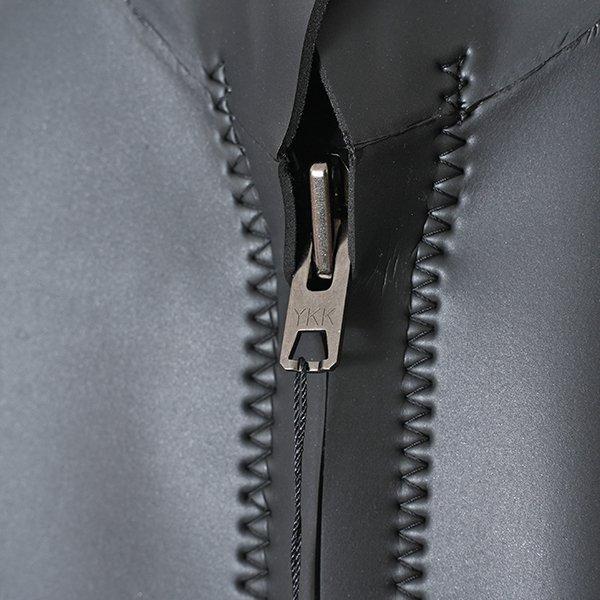 セミオーダー（受注生産） CRAFTSMAN WETSUITS ウェットスーツ 長袖 タッパー ロングスリーブジャケット 2mm フロントジップ フラットスキン ラバー ユニセックス 日本製 サーフィン 春夏秋用 ロゴ付