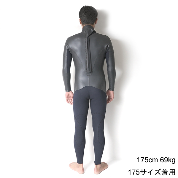 セミオーダー（受注生産） CRAFTSMAN WETSUITS ウェットスーツ セミドライ 5mm / 3mm バックジップ フラットスキン ラバー WARM LIGHT 裏起毛 ユニセックス 日本製 サーフィン 秋冬用