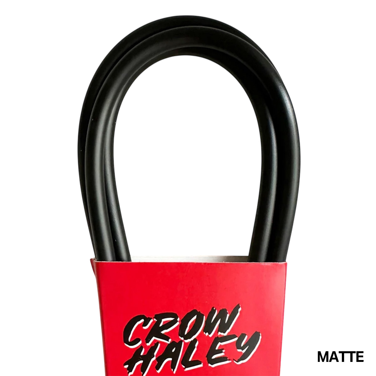 CROW HALEY SURF LEASHES 9” / COMP / REGULAR / 5.5mm / 7mm サーフリーシュ カスタムサイズ MATTE BLACK / TIED END STAND OUT(GLOSS） Designed in USA Made in Japan