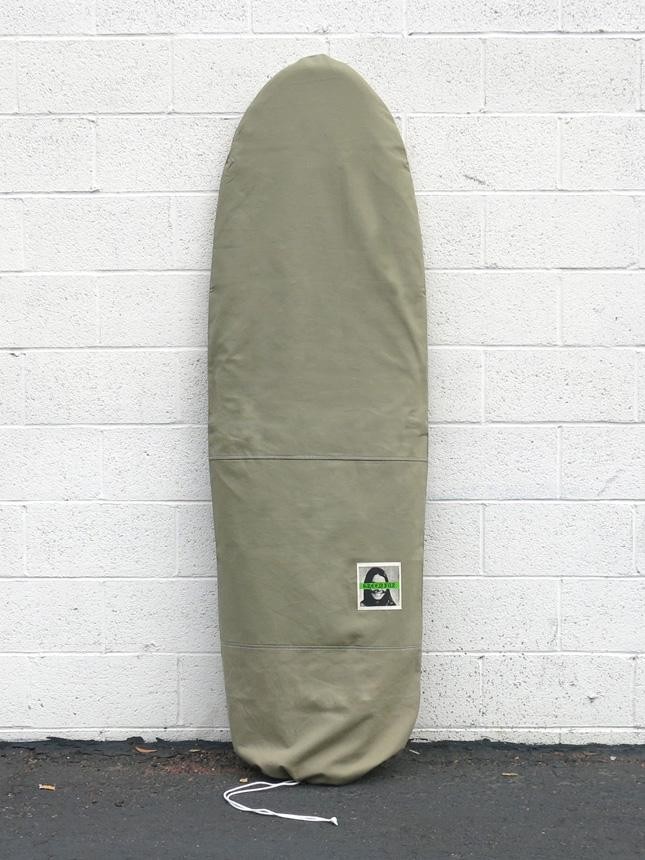 GREEN FUZ 8'0" ARMY - ROUND PREMIUM CANVAS BOARD BAG ミッドレングス用 キャンバスボードバッグ サーフボードケース プレミアムキャンバス MADE IN USA