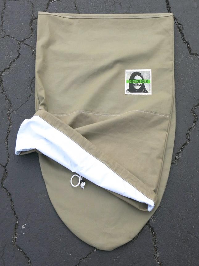 GREEN FUZ 8'0" ARMY - ROUND PREMIUM CANVAS BOARD BAG ミッドレングス用 キャンバスボードバッグ サーフボードケース プレミアムキャンバス MADE IN USA