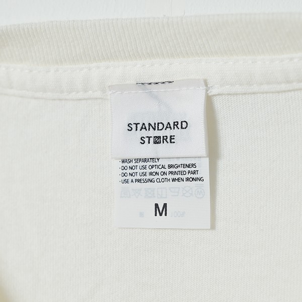 STANDARD STORE × ANDY DAVIS ORIGINAL LS T-SHIRT（LOGO）OFF WHITE