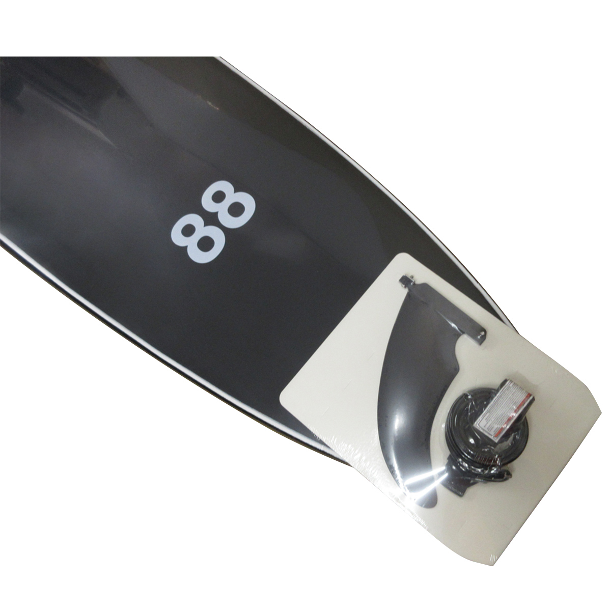 88 / Single Fin 8`0 Black × Black / White Logo