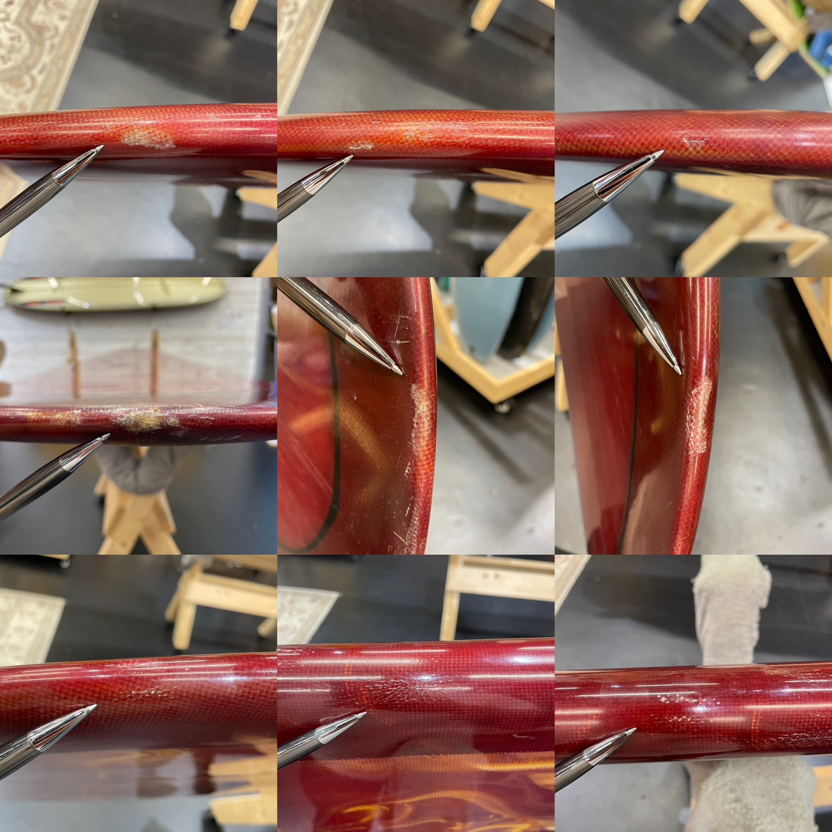 JOEL TUDOR SURFBOARD / Shaped by Bill Shrosbee 9`6