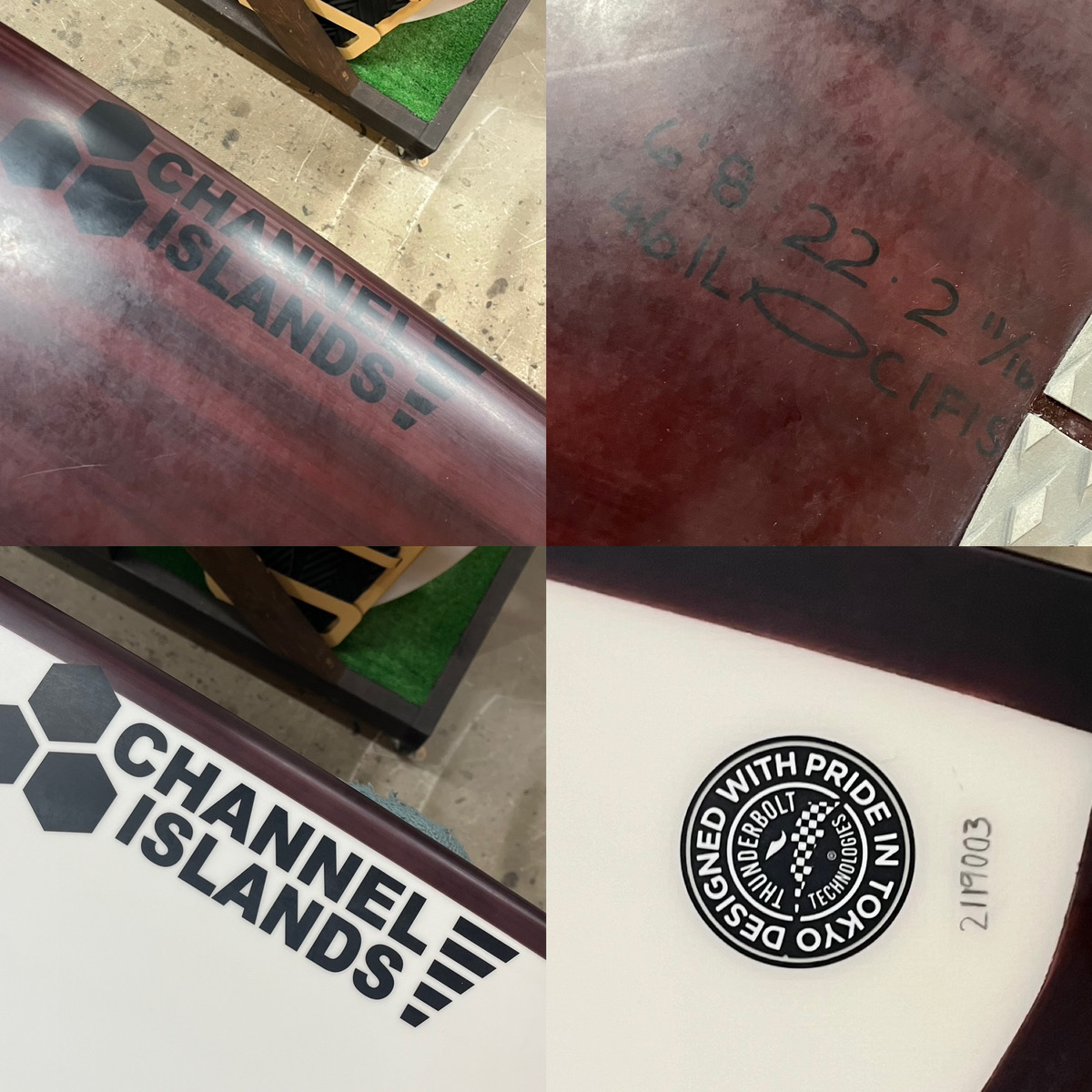 CHANNEL ISLANDS × THUNDERBOLT / CI FISH 6`8 Shaped by AL MERRICK