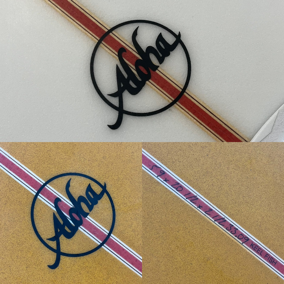 ALOHA SURFBOARDS / KEEL FISH 5`9