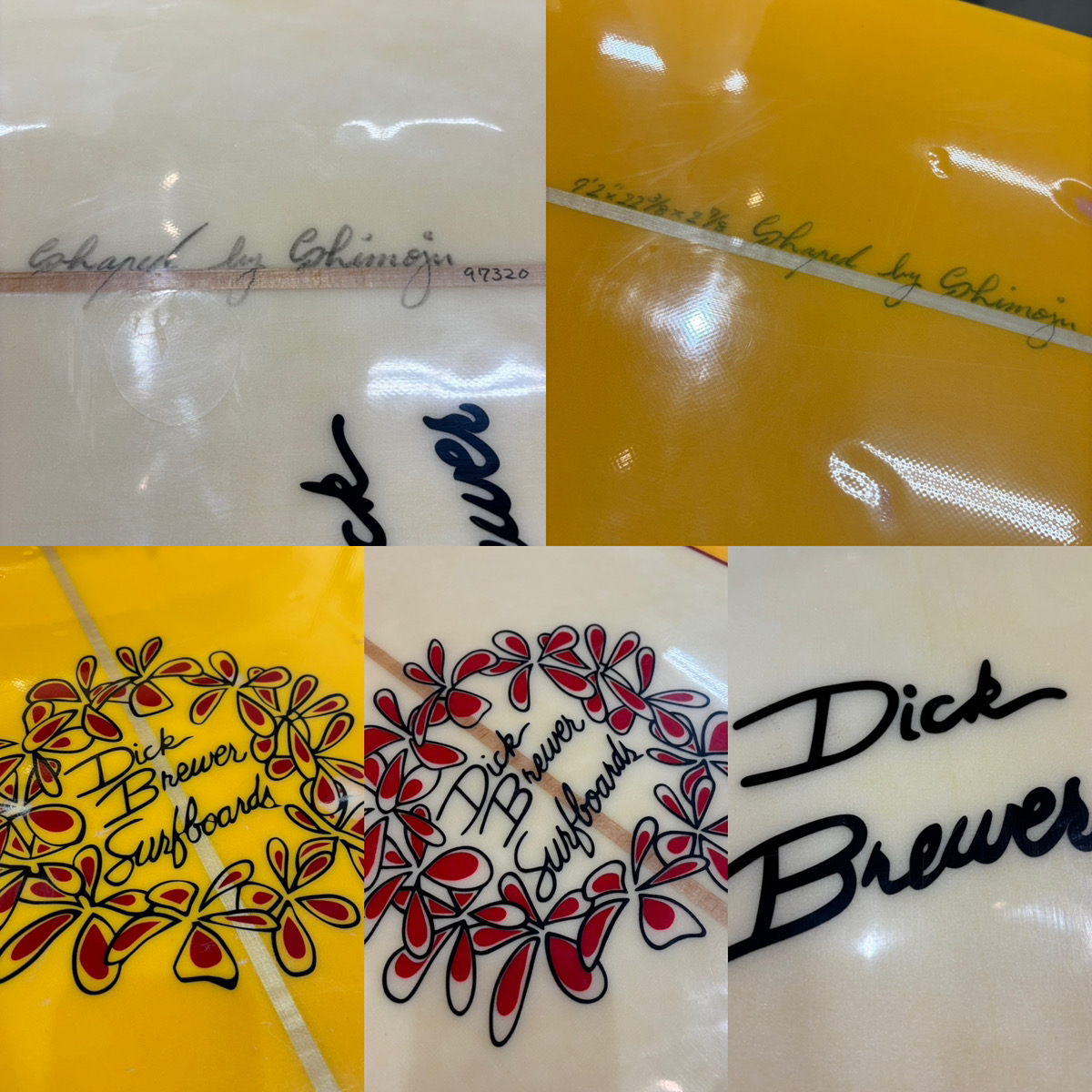 DICK BREWER /  BBS CUSTOM 9`2 shaped by shimoju