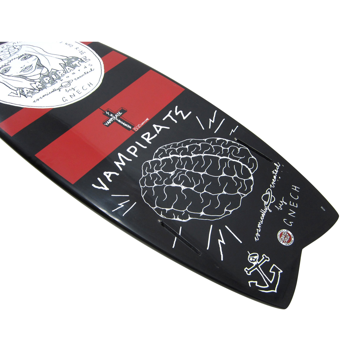 SANTA CRUZ x Vampirate Surfboards / GRAVE DIGGER POWERLYTE 5`2 