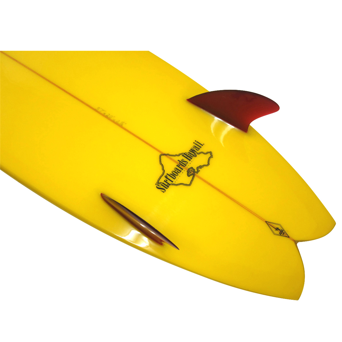 DICK BREWER x SURFBOARDS HAWAII / TWIN FISH 5`7 Shaped By Dick Brewer   Glass By Jack Reeves 