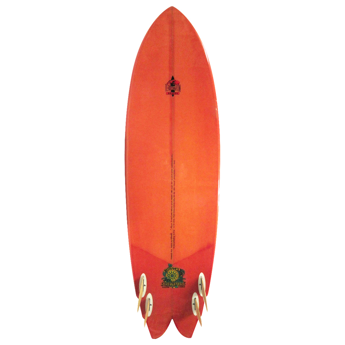 Country Surfboards / Doublewing Quad Fish Shaped by Terry Martin