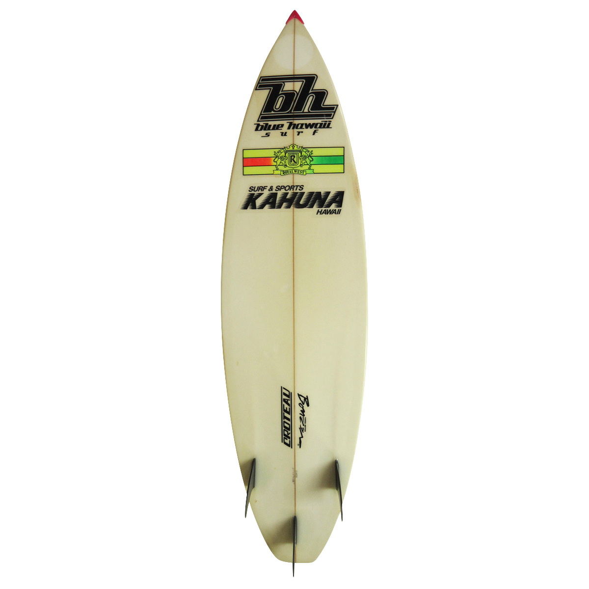 Blue Hawaii / 80`s Thruster 6`1 Shaped by Mike Croteau
